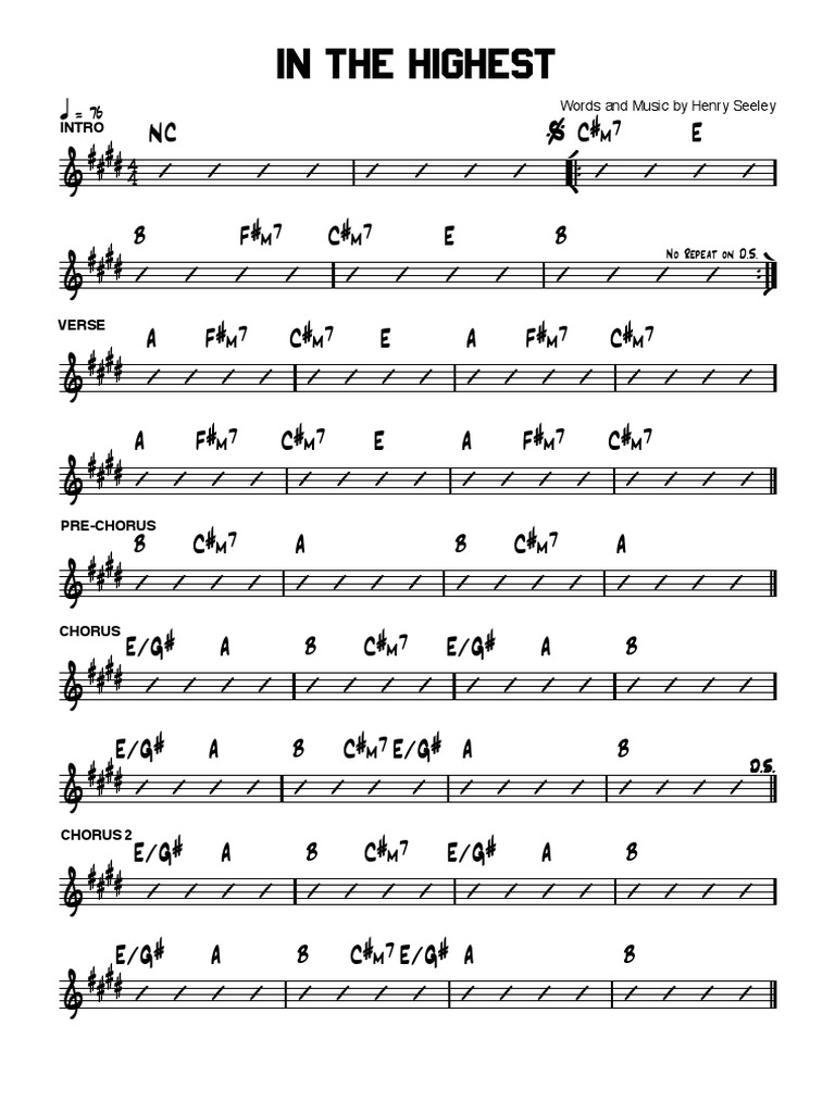 ITH Chart | PDF | Song Structure | Musical Forms