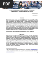  RESPONSABILIDADE SOCIAL DA IGREJA EVANGÉLICA CONTEPORÂNEA SEGUNDO O MODELO DE CRISTO