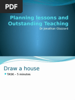 Planning Lessons and Outstanding Teaching: DR Jonathan Glazzard