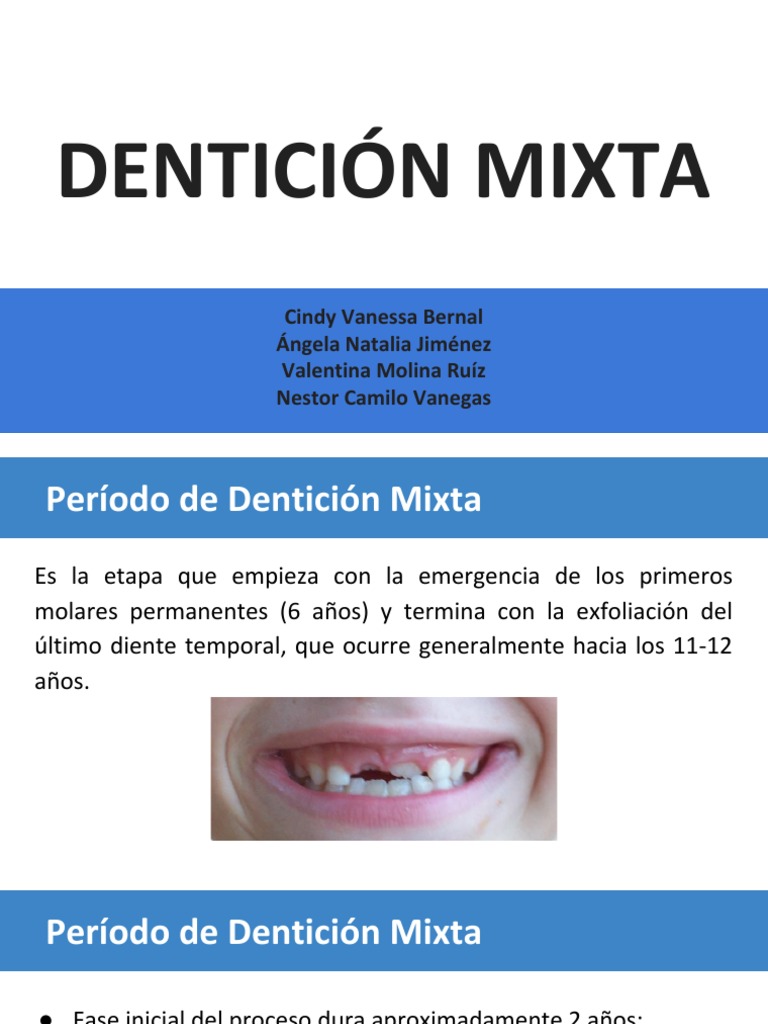 Dentición mixta: guía de las etapas clave | PDF | Diente humano | Fisonomía