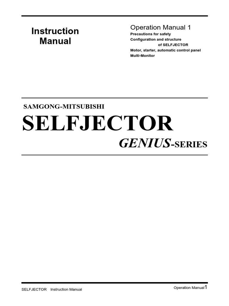 Operation Manual 1-Samgong | PDF | Pump | Valve