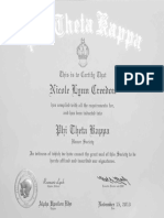 phi theta kappa certificate