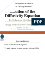 2-Solution of The Diffusivity Equation