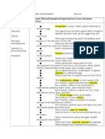 Key Words/Ideas Relevant Notes/Examples/Explanations From Viewing Selection Inception Is When Male's Sperm Fertilizes A