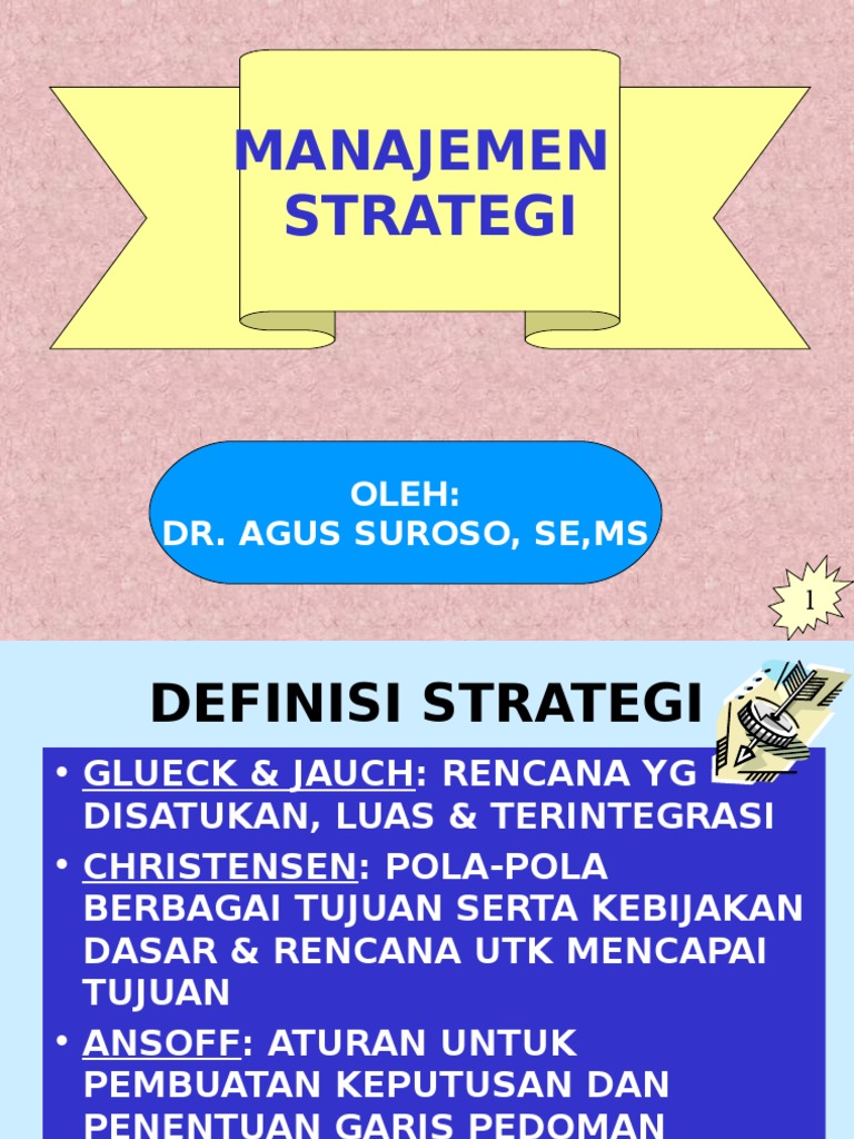 The Five Tasks Of Strategic Management