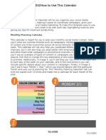 Social Media Content Calendar