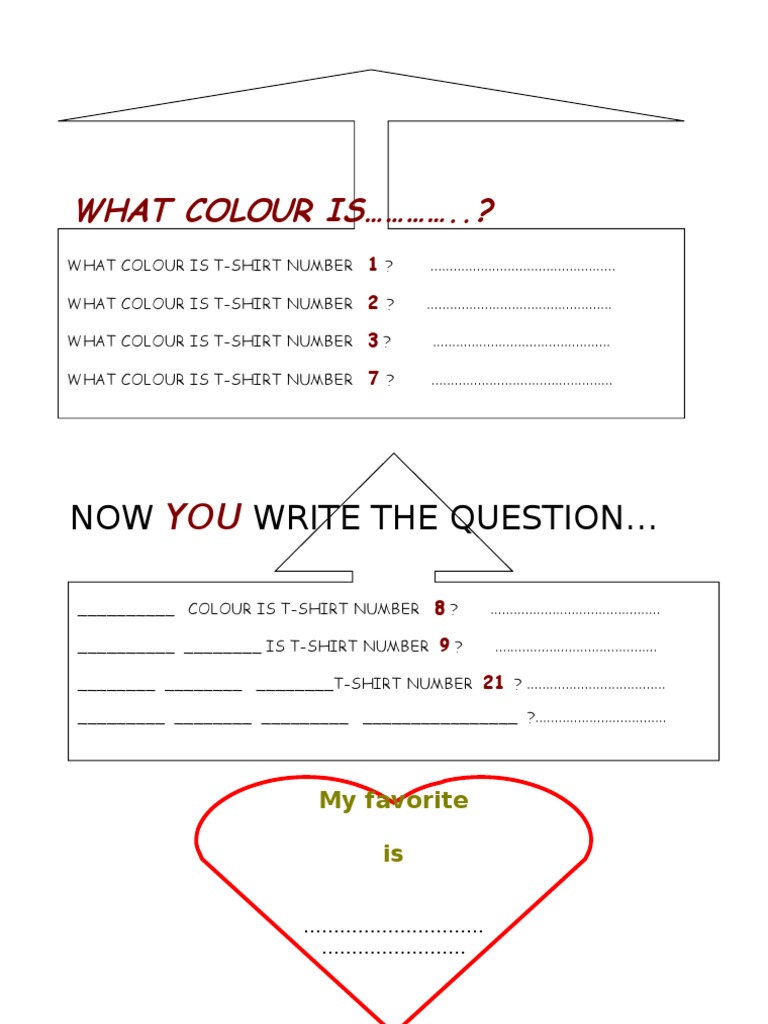 T-Shirt Color Inquiry Guide | PDF
