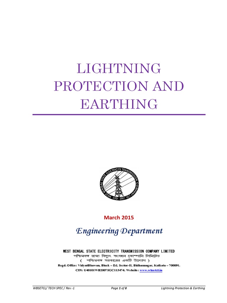 Substation Lightning Protection & Earthing | PDF | Electrical ...