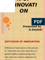 Diffusion of Innovation