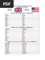 Bristish Vs American English
