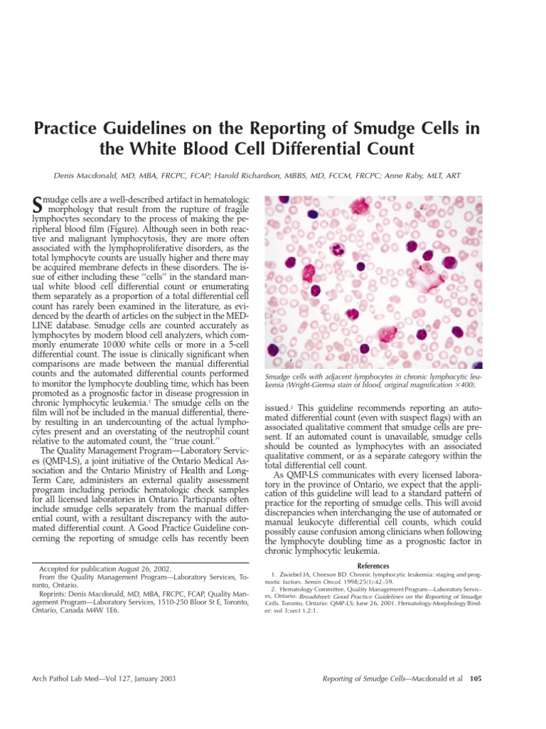 cll Medical Specialties Diseases And Disorders