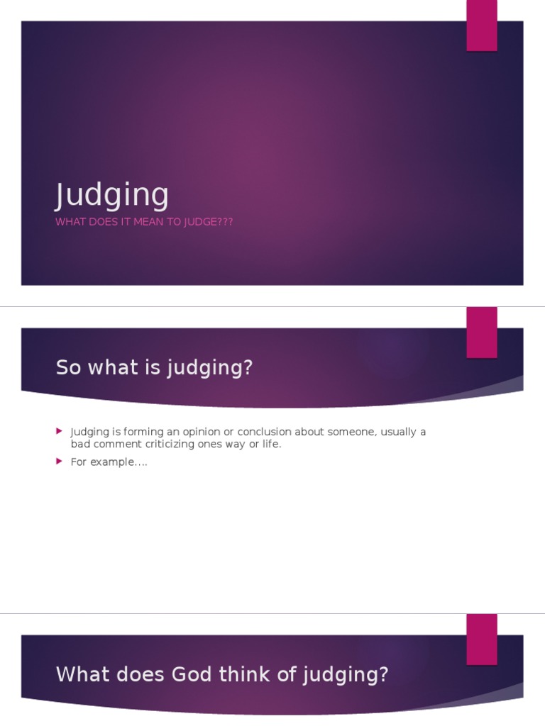 Understanding Judging and Its Impact | PDF