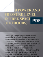 Sound Power and Pressure Level