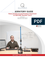 Rotary Double Inverted Pendulum - Laboratory Guide