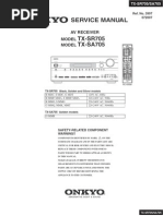 Download Onkyo TX-SR705 Service Manual by Don Holtz SN34289802 doc pdf