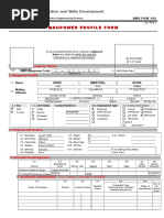 TESDA Learner Profile Registration Form | PDF | Disability