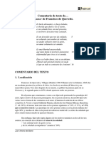 Comentario-Texto-El Amor de Quevedo PDF