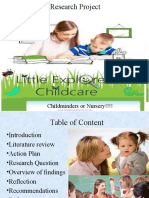 Research Project On Childminders