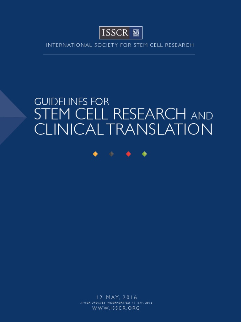 Isscr Guidelines For Stem Cell Research and Clinical Translation | PDF ...
