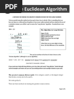 The Euclidean Algorithm