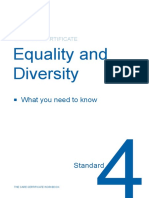 Standard 4 - Equality and Diversity Workbook
