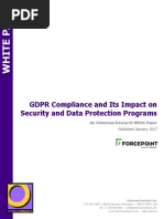 GDPR Compliance and Its Impact on Security and Data Protection Programs