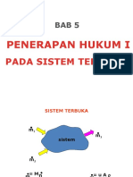 Bab 6 Penerapan Hukum I Pada Sistem Terbuka