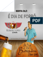 Anúncio festa forró