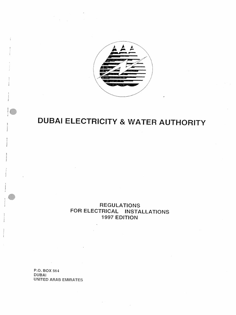 Dubai Electrical Installation Regulations PDF PDF