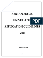 Kenyan Public Universities Guide