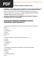 Dairy And Food Technology Multiple Choice Question Pdf Milk Microanism
