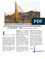 Propuesta de Reforzamiento Del Puente Talavera y Libertadores Ubicados en Malecon Checa en San Juan de Lurigancho PDF