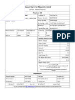 BSNL Telephone Bill Details