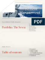 Portfolio: The Seven: Financial Markets & Portfolio Management