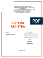 Sistema Registral
