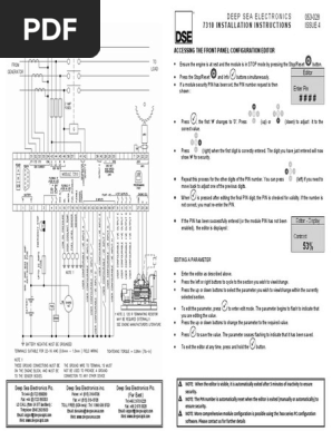 Wiring Diagram Dse7310 Timer Electric Generator