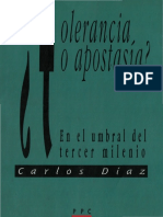 Diaz Carlos - Tolerancia O Apostasia - en El Umbral Del Tercer Milenio PDF