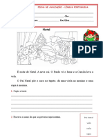 Ficha de Natal - 1º Ano