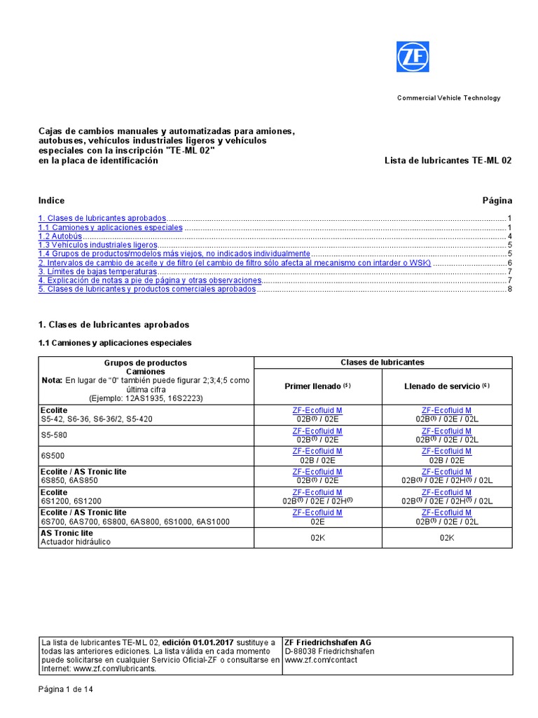 Te-Ml 02 PDF | PDF | Lubricante | Aceites