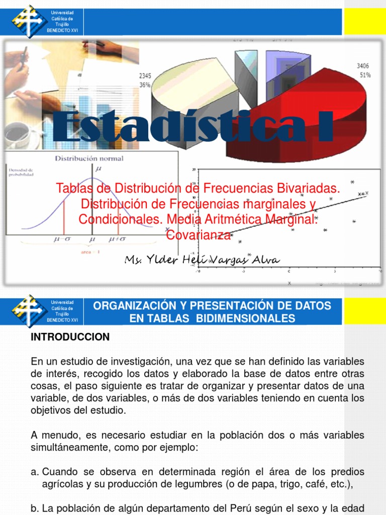 14 00 Tablas de Distribución de Frecuencias Bivariadas. Distribución de Frecuencias Marginales