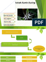Sediaan Ekstrak Kumis Kucing ppt