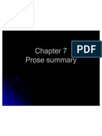 Chapter 7-Prose Summary