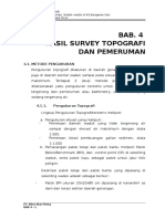 Bab IV - Hasil Survey Topografi Dan Pemeruman Waduk Pacal