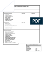 Heat Exchanger Spec Sheet