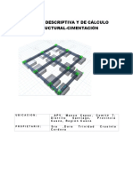 Memoria Descriptiva y de Cálculo Estructural