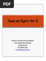 Classes and Objects: Part-II