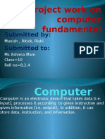 Project Work On Computer Fundamental