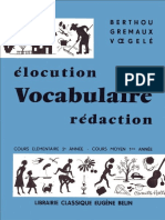 Berthou Elocution Vocabulaire Redaction
