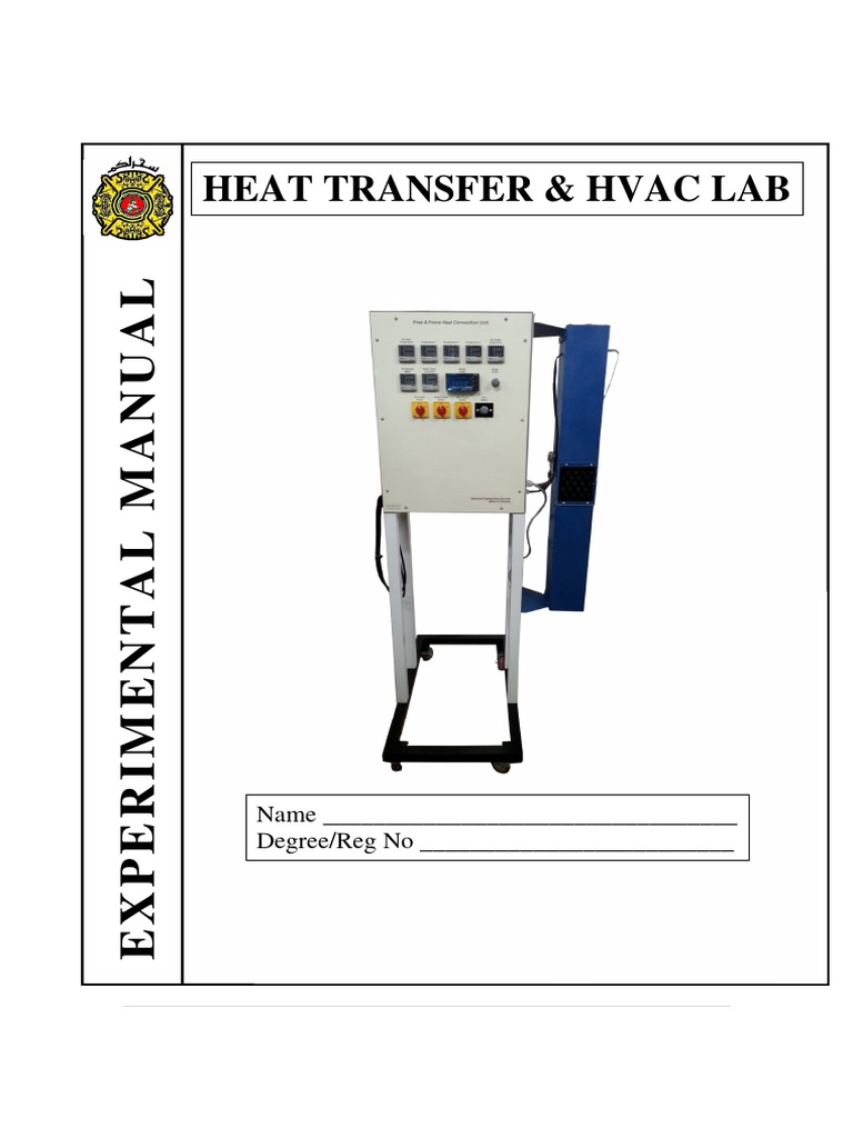 Lab Manual Heat Transfer & HVAC Sep 2016 Air Conditioning Heat