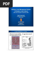 Utilizing a Lean Management System